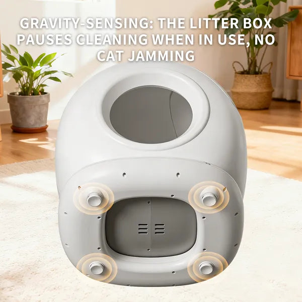 Smart Self-Cleaning Cat Litter Box – 78L Automatic Enclosed System with App Control | J + C Pet Co.