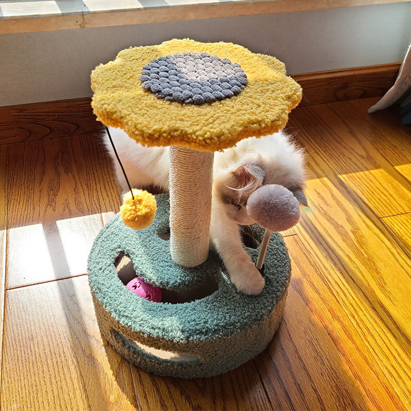 Bloom Cat Scratch Tower – Sisal Climbing & Play | J + C Pet Co