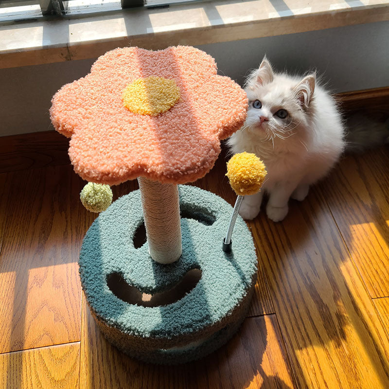 Bloom Cat Scratch Tower – Sisal Climbing & Play | J + C Pet Co
