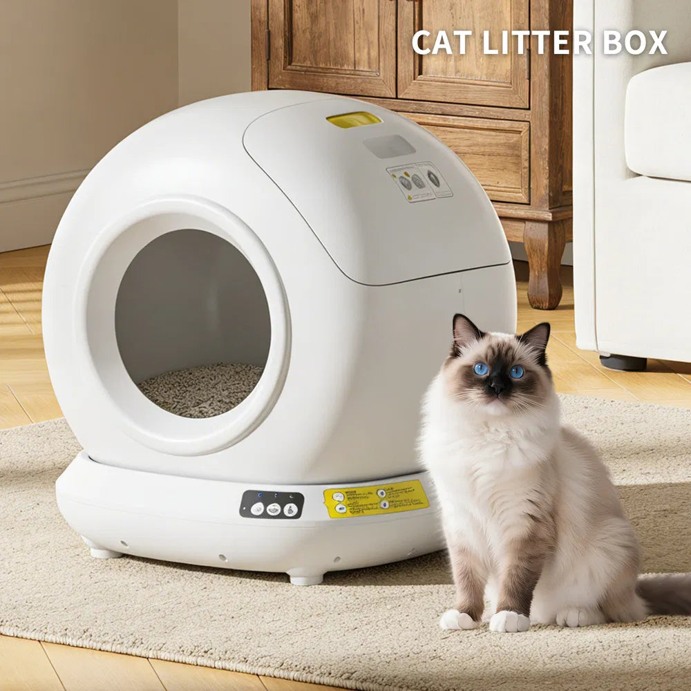 Smart Self-Cleaning Cat Litter Box – 78L Automatic Enclosed System with App Control | J + C Pet Co.