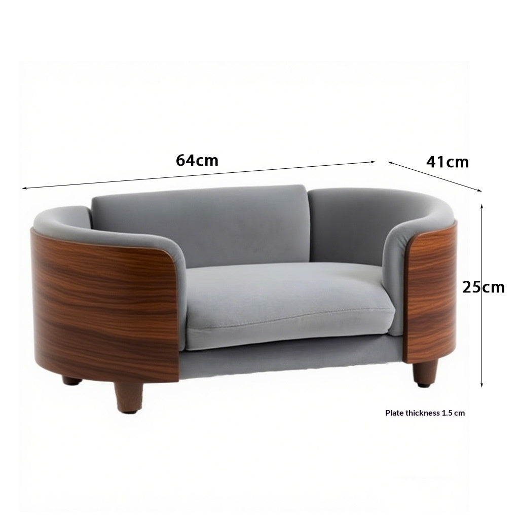 Elevated Wooden Cat Bed – Modern Comfort | J + C Pet Co.