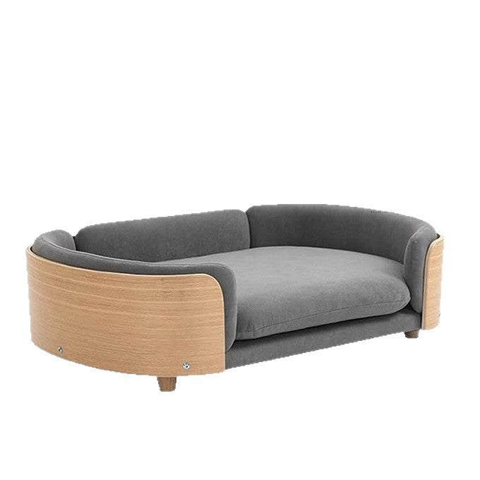 Elevated Wooden Cat Bed – Modern Comfort | J + C Pet Co.